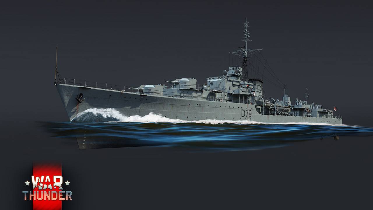 Эсминец HMS Cadiz (D79) в War Thunder